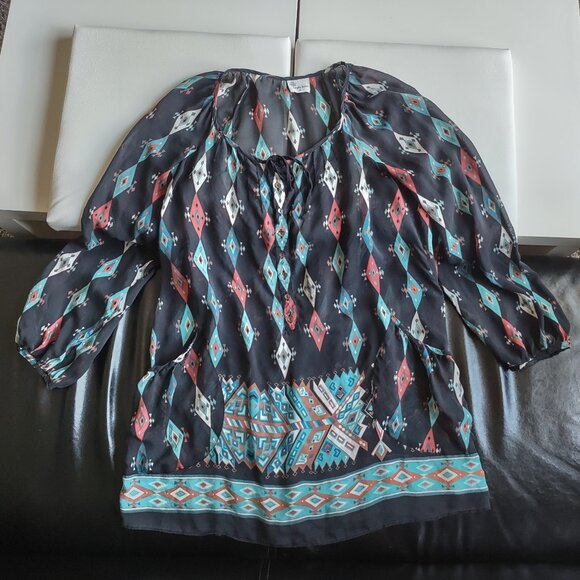 Stella Forest vintage silk tunic blouse - Picture 3 of 6